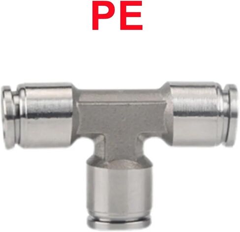 pu pv pe py pza sa pm metal pneumatic اقتران سريع 4 6 8 ملم في موصل خرطوم الهواء 1pcs (PE ، 6 مم) in Saudi Arabia