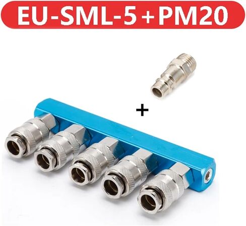 ملحقات ضاغط الهواء 1/4''quick مقرنات خرطوم موزع الغاز الموصل الهوائي إطلاق 1PCs (EU-SMV) in Saudi Arabia
