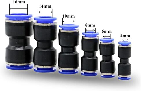 10pcs التركيبات الهوائية تركيب pu 4mm-16mm هواء أنبوب خرطوم الماء دفع في موصلات بلاستيكية سريعة الغاز (PU10 (10pcs)) in Kuwait