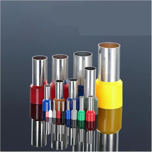 100 pcs سلك معزول نهاية كتلة الجليد تجعيد الموصل موصل حزام حزام الحذاء Ferrule E0506 E0508 ​​E0510 E0512 E1008 1010 (E1508 1.5mm2 ، بلاستيك صفراء) in Saudi Arabia