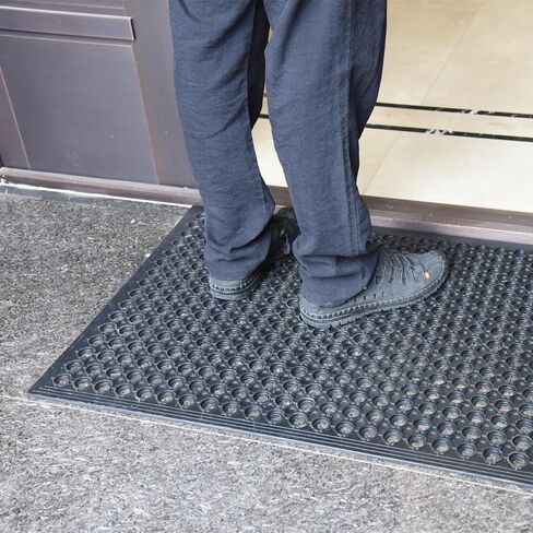 Outdoor Mat, Odorless Flexible Entrance Floor Mat, Anti-Slip Workplace Mats, Anti-Fatigue Tiles Open Work Mats, for Kitchen, Bathroom, Warehouse, Restaurant (4, 36"x24") in Saudi Arabia