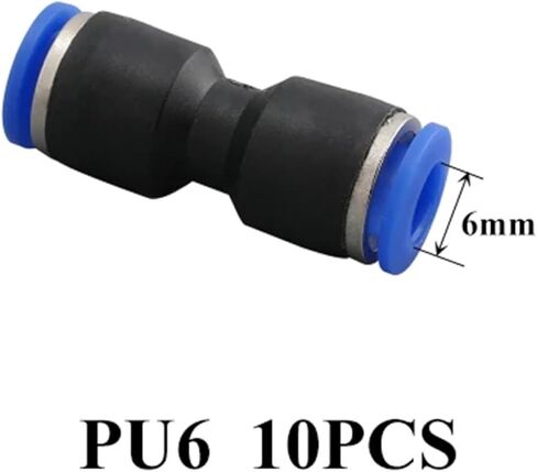 10pcs التركيبات الهوائية تركيب pu 4mm-16mm هواء أنبوب خرطوم الماء دفع في موصلات بلاستيكية سريعة الغاز (PU10 (10pcs)) in Kuwait