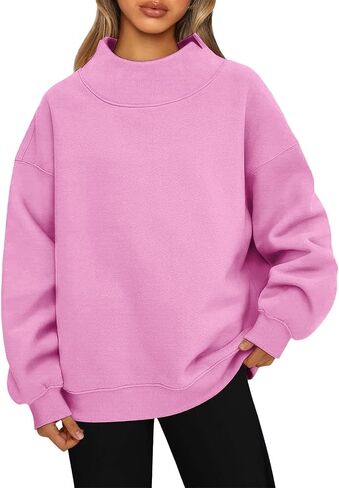 Fonma Womens sweatshirts الضخمة الضخمة تيلز بيلوفر هوديي أدوات طويلة الأكمام in Kuwait