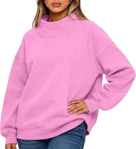 Fonma Womens sweatshirts الضخمة الضخمة تيلز بيلوفر هوديي أدوات طويلة الأكمام in Kuwait