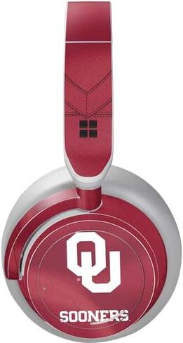 Skinit Skinit Audio Audio Skin متوافق مع سماعات الرأس السطحية - جامعة أوكلاهوما Sooners Chevron Design in Saudi Arabia