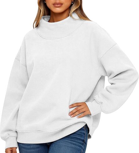 Fonma Womens sweatshirts الضخمة الضخمة تيلز بيلوفر هوديي أدوات طويلة الأكمام in Kuwait