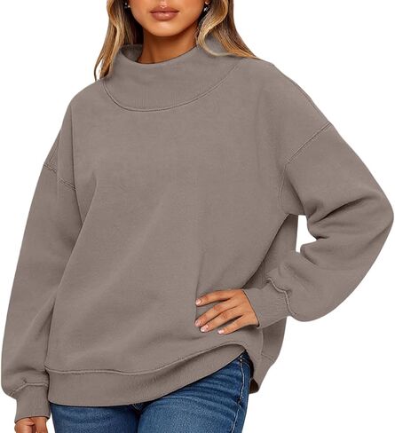 Fonma Womens sweatshirts الضخمة الضخمة تيلز بيلوفر هوديي أدوات طويلة الأكمام in Kuwait