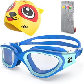 ZIONOR Kids Swim Goggles with Swim Cap, G1 MINI SE Anti-fog Swimming Goggles with Swimming Cap for Kids in Kuwait