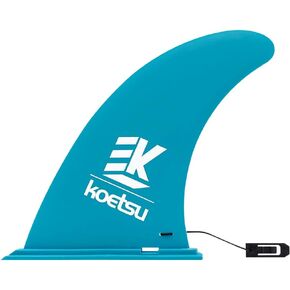 9" Paddleboard Center Fin Replacement – Quick Release SUP Tail Rudder & Surfboard Fin for Enhanced Stability & Tracking – Durable PVC, Turquoise Blue in Kuwait