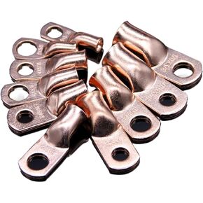 70 PCS 8AWG 4AWG 2AWG 1/0 AWG SC Bare Copper Connector Crimp Terminal Cable Lug Ring Connector in Saudi Arabia