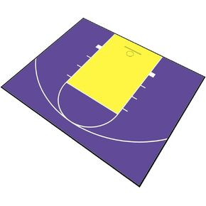 Outdoor Basketball Half Court Kit 30ft x 25ft -Lines and Edges Included-Made in The USA in Saudi Arabia