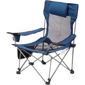Outdoor Camp Chairs, Chair Arm Folding Camp Beach Seat with Cup Holder Picnic Chair Leisure Fishing Chair Portable Lawn Chairs Adults(B) in Saudi Arabia