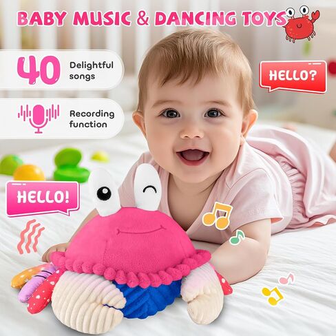 لعبة Baby Toys من 12 إلى 18 شهرًا ، لعبة فرقة الزحف الموسيقية-40 أغنية وتسجيل ، والرقص على المشي يتحرك لارتداد لعبة البطن ، والألعاب الحسية للأطفال الصغار 1-3 ، هدايا أعياد الميلاد للرضع in Saudi Arabia