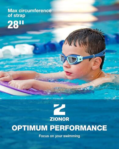 ZIONOR Kids Swim Goggles with Swim Cap, G1 MINI SE Anti-fog Swimming Goggles with Swimming Cap for Kids in Kuwait