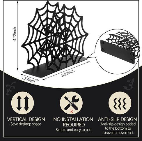 Cobweb Gothic Napkin Holder Metal Halloween Decor for Kitchen Table Paper Towel Holder Vertical Tabletop Tissue Dispenser for Halloween Bar Picnic Party Dining Goth Accessories, Black in Kuwait