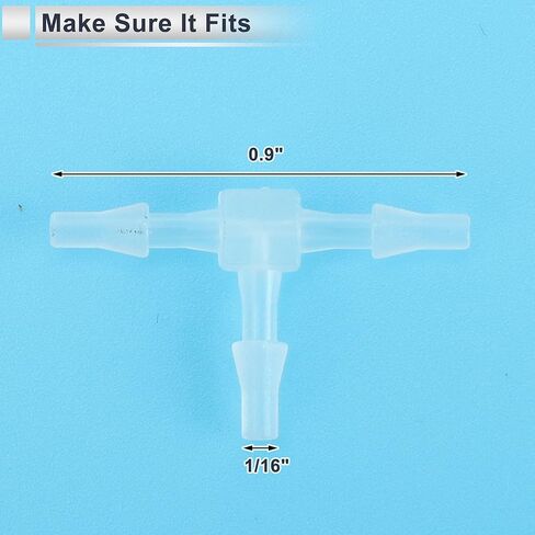 4 PCS Blasty خرطوم Barb Fitting 1/16 "T 3 Way Replicer Coint Clear PP in Saudi Arabia