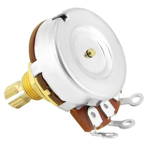 QWORK Pro Brass Shaft, Set of 4 Full Metric Size A500K Guitar Pots Audio Taper Potentiometers in Saudi Arabia