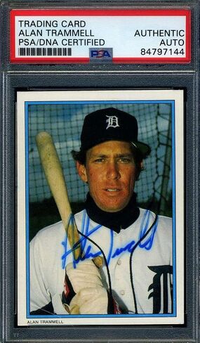 Alan Trammell PSA DNA Signed 1985 Topps All Star Autographed - Baseball Slabbed Autographed Cards in Saudi Arabia