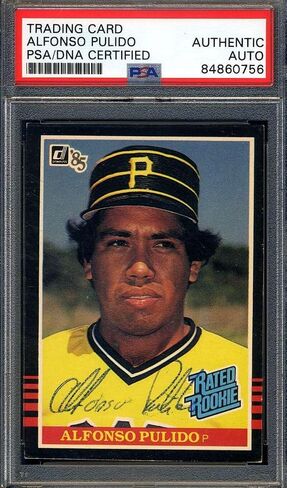 وقع Alfonso Pulido PSA DNA COA 1985 Donruss Autograph - بطاقات موقعة للبيسبول in Saudi Arabia