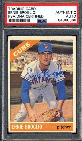 Ernie Broglio PSA DNA Coa Signed 1966 Topps Autograph - Baseball Slabbed Autographed Cards in Saudi Arabia