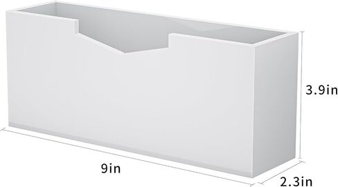 HELPLEX Clear Acrylic Guest Towel & Napkin Holder - Waterproof Splash-Proof Vertical Design for Bathroom, Kitchen, Dining Table - Home Hotel Office Organizer (1-Pack)​ in Saudi Arabia