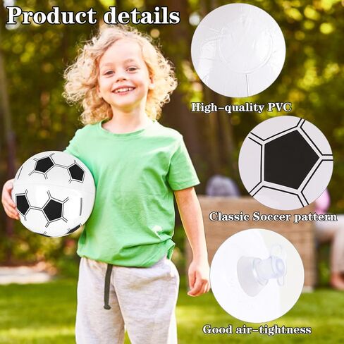 كرات شاطئ كرة القدم 8pcs ، كرات كرة قدم قابلة للنفخ 15 بوصة لصالح الحفلة الصيفية على الشاطئ. in Kuwait