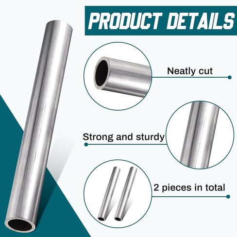 2 PCS 1.25 "OD/ 1 '' ID x 1/8" أنبوب الصلب DOM DOM 10 بوصة الطول 1020 أنابيب الفولاذ الطري غير ملحو in Kuwait
