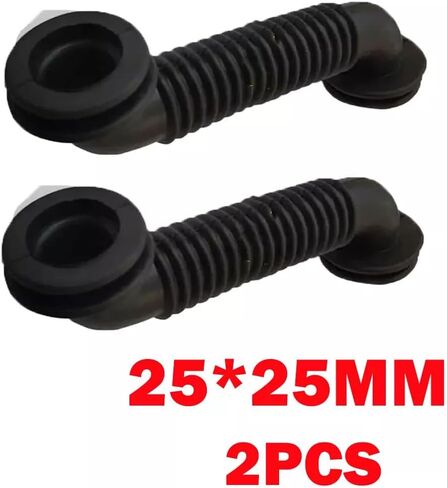 2Pcs 25MMx25MM Car Wire Harness Door Tube Dust-Proof Tube Black Rubber Tube in Saudi Arabia