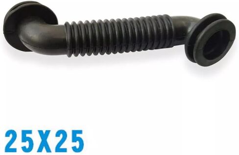 2Pcs 25MMx25MM Car Wire Harness Door Tube Dust-Proof Tube Black Rubber Tube in Saudi Arabia