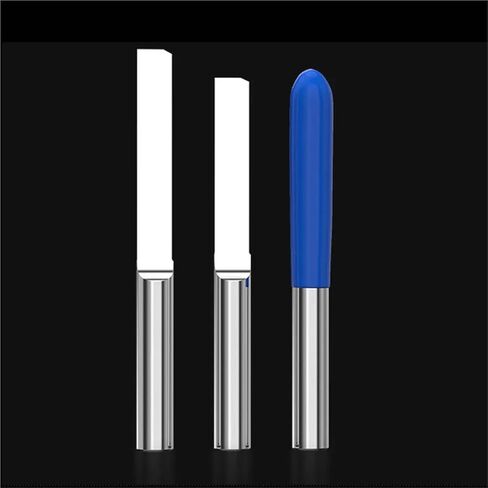 Vsharp Carbide 1 Flute Engraving بت CNC أداة 3.175 4 6 مم مسطح أسفل الطاحونة Acrylic MDF CORVER CONTER CUTTER (4x4x17) in Saudi Arabia