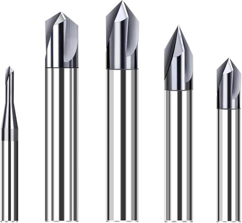 Chamfer End Mill for Caving V Groove Router Bit 60 90 120 Degree 2-12mm Carbide V Bits Engraving Milling Cutter 3 Flutes(12xD12x120deg) in Saudi Arabia