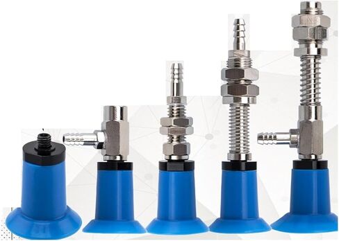 EA01/WEN01/02/03/04-d18/d26/d33 Mechanical Arm Vacuum Suction Cup Fittings 1Pcs(WEN04-d18-4 蓝色硅胶) in Saudi Arabia