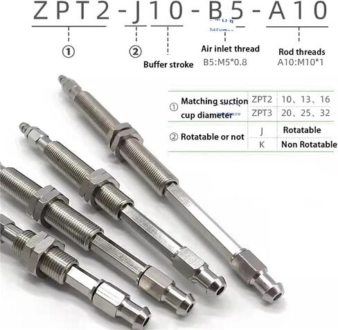 Pneumatic Vacuum Suction Cup Mounting Bracket Assembly ZPT2-K30-B5-A10 ZPT3-J20-B5-A10 2Pcs(J50-6) in Saudi Arabia