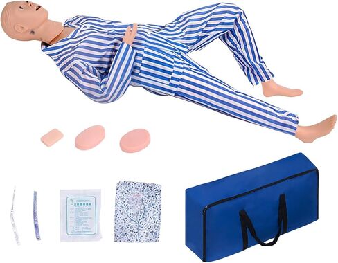 Medical Mannequin for Training, Female CPR Human Manikins Highly Simulated Patient Care Medical Manikin with 3 Muscle Module & Patient Gown & Urinary for Teaching Pratice (Famale) in Kuwait