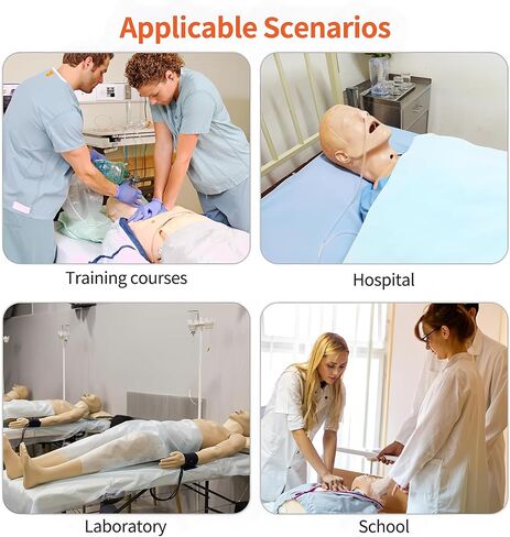 Medical Mannequin for Training, Female CPR Human Manikins Highly Simulated Patient Care Medical Manikin with 3 Muscle Module & Patient Gown & Urinary for Teaching Pratice (Famale) in Kuwait