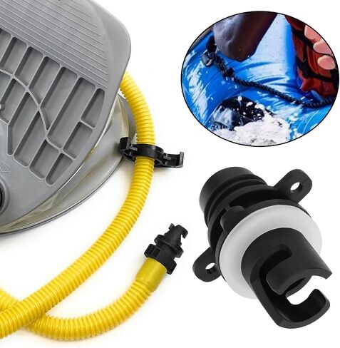 2PCS Paddle Board Pump Adapter with 3 Size Washers for Connecting to a Paddle Board Air Compressor Compatible with Halkey-Roberts 0.8x2.13Inch in Saudi Arabia