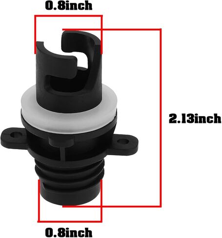 2PCS Paddle Board Pump Adapter with 3 Size Washers for Connecting to a Paddle Board Air Compressor Compatible with Halkey-Roberts 0.8x2.13Inch in Saudi Arabia