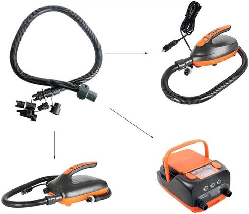 Electric Paddle Board Pump Air Pump Hose Adapter Kit with 6 Nozzles, Replace Parts for HT-723 HT-781 HT-789 HT-790 HT-782 in Saudi Arabia