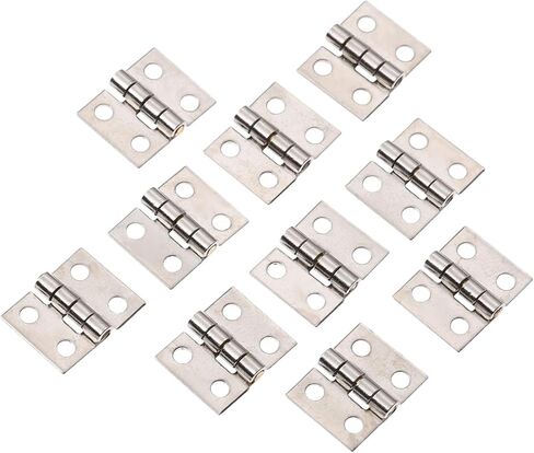Decorative Hinges,Mini Hinges, HingesBrass Cabinet Door Luggage Mini Hinge Furniture Fittings Small Decorative Cupboard Door Hinges for Jewelry Wood Box 8 * 10mm (50pcs) in Saudi Arabia