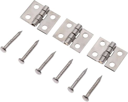 Decorative Hinges,Mini Hinges, HingesBrass Cabinet Door Luggage Mini Hinge Furniture Fittings Small Decorative Cupboard Door Hinges for Jewelry Wood Box 8 * 10mm (50pcs) in Saudi Arabia
