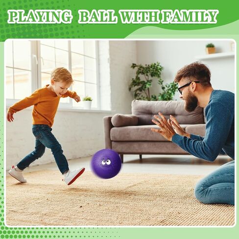 Jerify 30 Pcs Dodgeballs Playground Balls Bulk Colorful Emotion Handball Kickball Bouncy Balls for Indoor Outdoor Games Gym Camps Picnic Beach School in Saudi Arabia
