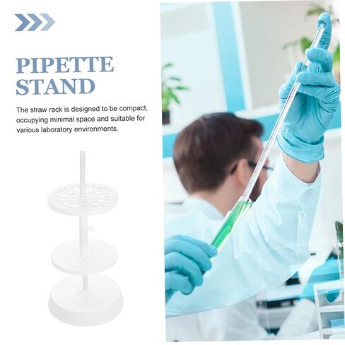 GLEAVI Laboratory Micropipette Holder Plastic Pipette Stand Rotatable Design for Enhanced Workflow Stable Structure for Lab Use in Saudi Arabia