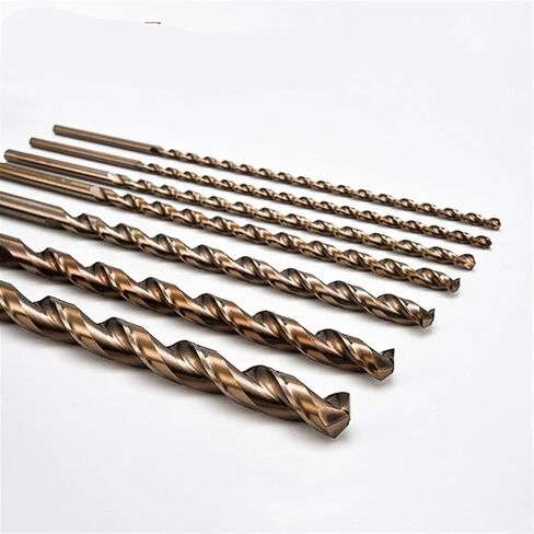 4mm-12mmx400mm Cobalt Long Drill Bit HSSCO M35 Parobolic Deep Hole Drilling for Stainless Alloy Steel Cast Iron 1Pcs(8mm 1pc) in Kuwait