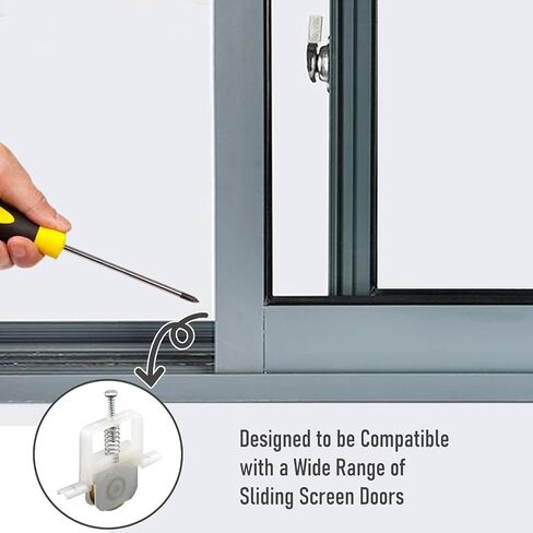 4 Pack Sliding Screen Door Roller Wheels,Steel Ball Bearing Replacement for B691 & B695,Fits for Columbia Doors in Saudi Arabia