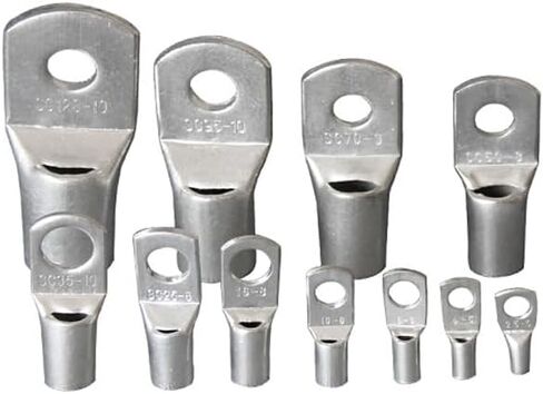 5 PCS SC 70-10 70-12 Wire Lug Terminal SC70 Bare Copper Battery Block Lug Hole 70mm Wire SC Type Crimp Cable Connector(SC70-8) in Saudi Arabia