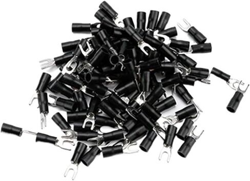 100PCS RV2 Series Ring Ring Terminal Terminal Connectors لـ 16-14 AWG 1.5-2.5mm Cable (Blue 100pcs ، RV2-3) in Kuwait