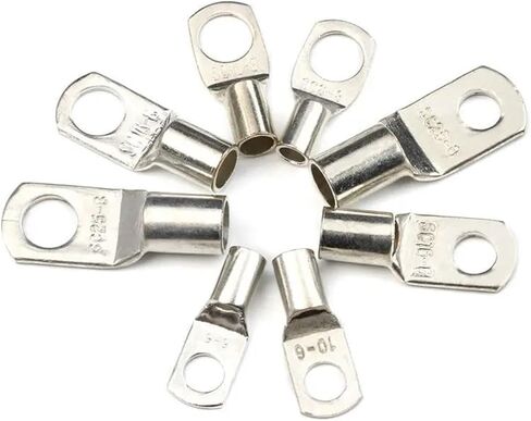 60 pcs sc type type terminal SC6 SC10 SC16 S25 Bare Copper Battern Block Lug Crimp/Solder Cable Cable Connector in Saudi Arabia