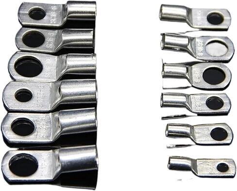 60 PCS فئة السيارات النحاسية حلقة طرفية توصيل تجعد تجعيد العارية الكابل بطارية طرف الطرف in Kuwait