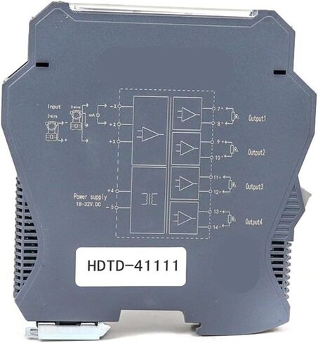 220V Power Supply 4-20MA Input DC 4-20mA Analog Signal Isolator 0-10V Converter 35MM Rail Installation(4-20MA-220V-4-20MA) in Kuwait