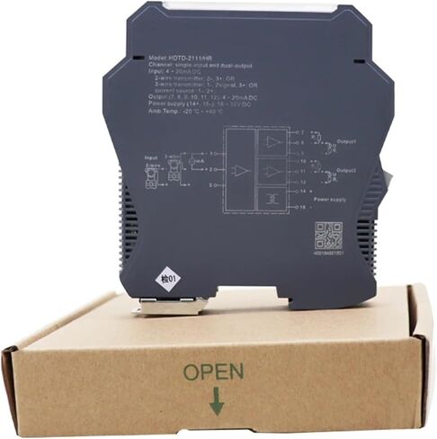 1pcs 220VAC 4-20mA 1 Input 4 Output 24 Power Supply Signal Distribution Isolator(0-10V in-1 in 1 OUT-1-5V Out) in Kuwait